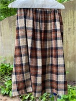 Vintage 50's Pleated Wool Skirt - Small