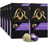 New L'OR Espresso Pods, 100 Capsules Profondo