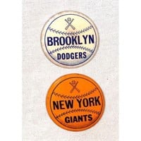 (2) 1950's Ny Giants/brooklyn Dodgers Pins