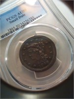 1846 large penny AU50 sm date