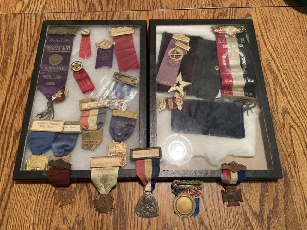 Antique Pins and Medals