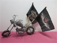 Cool Wire Harley Davidson Chopper Motorcycle Art