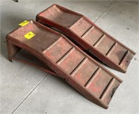 (AB) Set of Steel Car Ramps, 11x36x12in