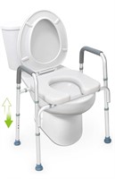 OasisSpace Raised Toilet Seat with handles