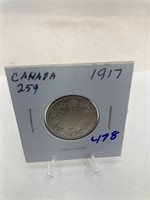 1917 Canada Quarter Silver