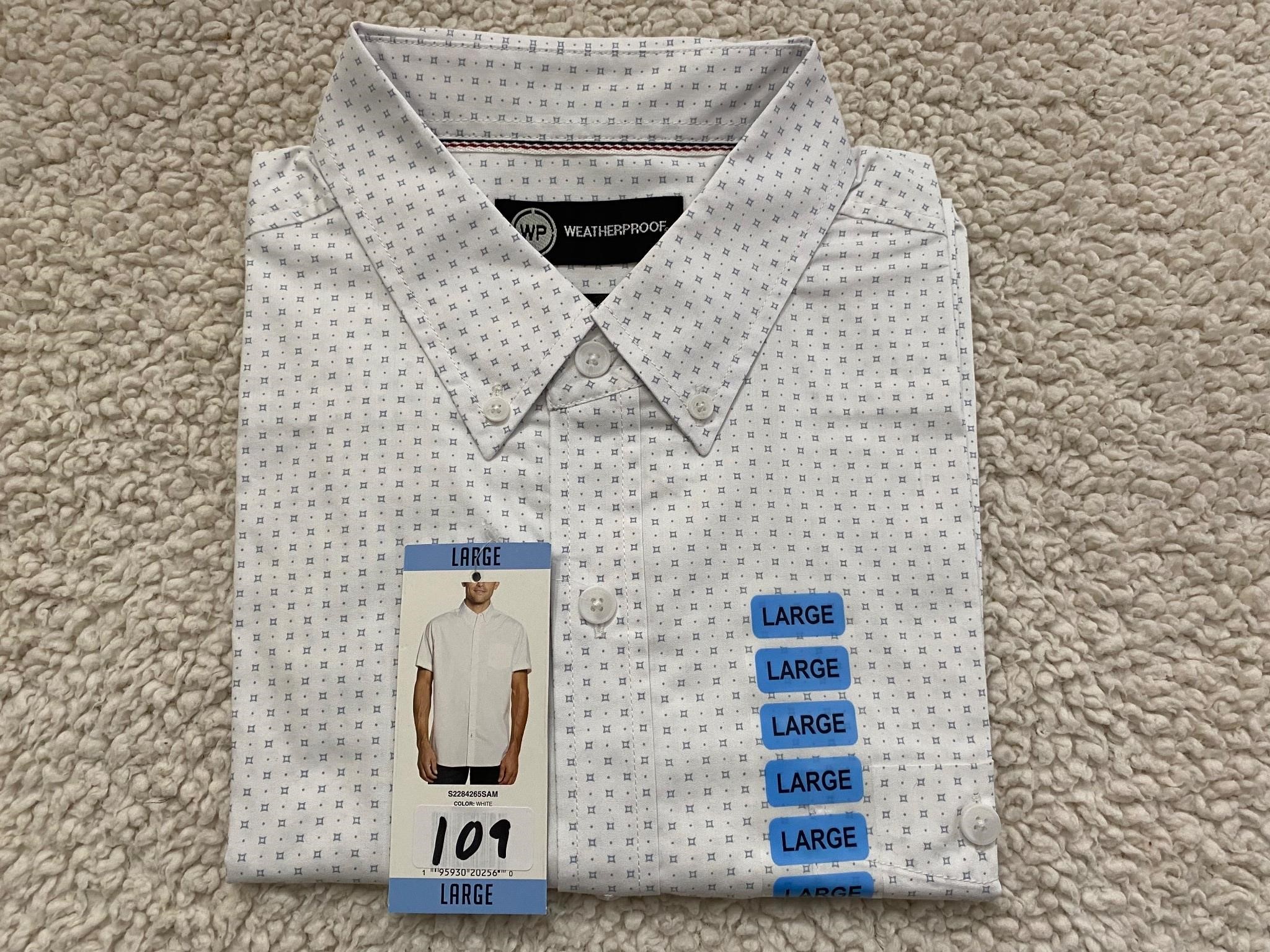 Weatherproof L Men's SS Button Up Shirt