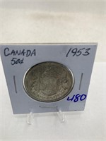 1953 Canada Half Silver