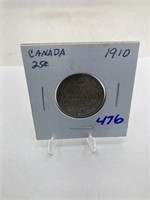 1910 Canada Quarter Silver