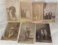 (7) 1860-80's CDV Photos: Minnie Warren, G.W.
