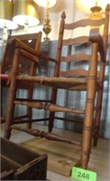 Wooden Chair w/ Wicker Seat
