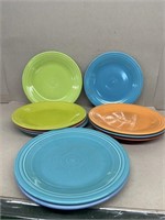 (10) fiesta dinner plates