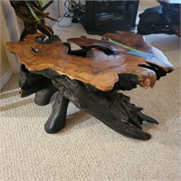 B401 Unique Teak root imported Coffee table, heavy