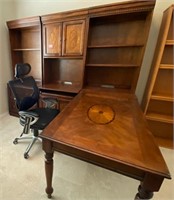 T - HOME OFFICE DESK/WALL UNIT W/ CHAIR