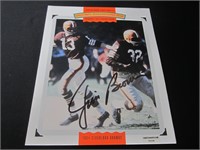 Jim Brown Browns signed Tribute photo COA