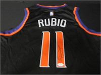 Ricky Rubio Suns signed jersey COA