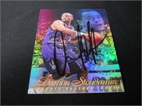 Damon Stoudamire signed basketball card COA
