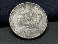 1881 MORGAN SILVER DOLLAR