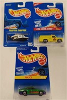 Hot-Wheels 1991 '95 & '96 Police and Fire Squad