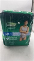 depend S-M maximum underwear
