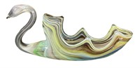 MCM Art Glass Swan Bowl