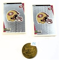 Superbowl Coin and 49ers Team Sets