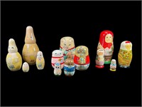 3- Vintage Nesting Doll Sets