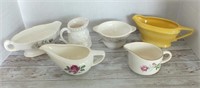 GRAVY BOATS, CREAMER, SUGAR DISH