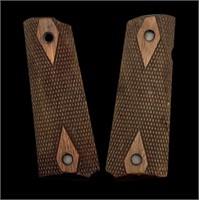 Colt 1911 double diamond wood grip panels,