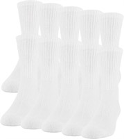 (N) Gildan mens 10-Pair Active Cotton Crew SocksCr