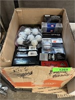 LARGE BOX OF GOLF BALLS GOOD RETAIL VALUE