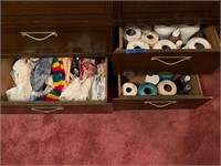 Dresser Drawers Contents Only: Yarn, Thread, Etc.