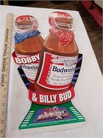 Budweiser advertisement sign