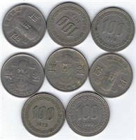 Set of 8 South Korea 1973 - Good Condition N1A