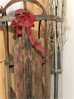 Vintage Sled and Clothes Line