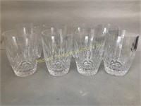 8 WATERFORD CRYSTAL TUMBLER GLASSES "COLLEEN"