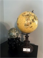2 Small Decorator Globes