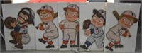 Large Campbells Kids Baseball Cardboard Cutouts