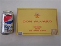 Boite de cigare vide Don Alvaros de canary