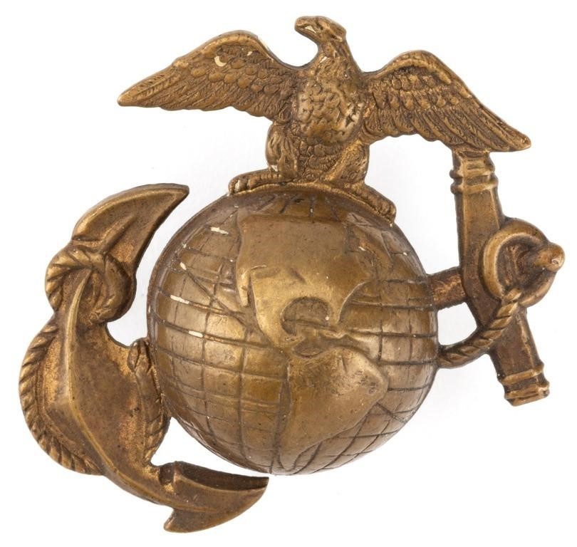 WWI Era U.S. Marine Corps EG&A Cap Badge