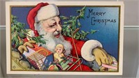 Circa Early 1900's Embossed Santa Postcard (A)