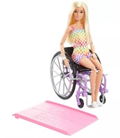Barbie Wheelchair and Ramp and Blonde Hair