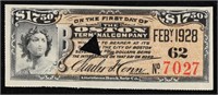 1928 Boston Terminal Company $17.50 Note Grades Ch