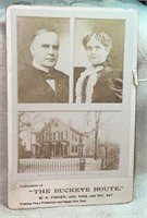 1896 Cabinet Photo: Pres McKinley & Wife, "The