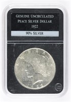 1922 US PEACE SILVER $1 DOLLAR COIN