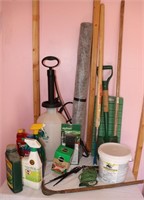 Pump Sprayer, Shovels, Fabric, Chemicals &