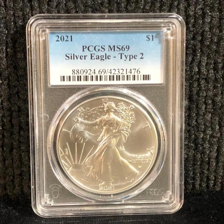 2021 American Eagle Silver Dollar T2