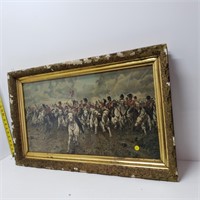 Scotland Forever by Lady Butler  picture in frame