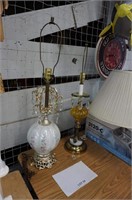 2-table lamps & 1-shade, untested
