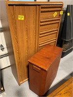 5FT TALL PRESSED WOOD ARMOIRE, HOMEMADE WOODEN