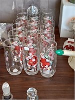 18 Coke Santa Claus Christmas glasses